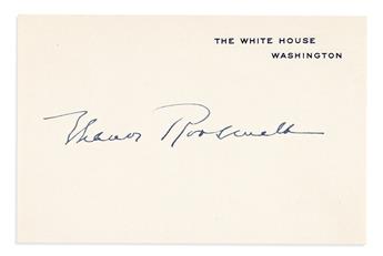 (PRESIDENTS.) Group of 6 items, each Signed by a President or First Lady, most as President or First Lady.